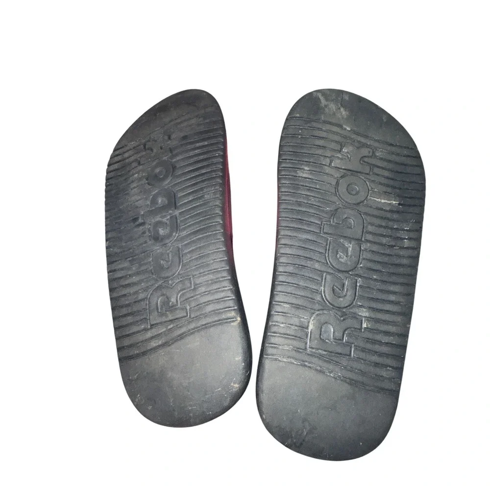 Kids Reebok Pink Glitter Slide‎ Sandals Casual Beach Pool Shoes